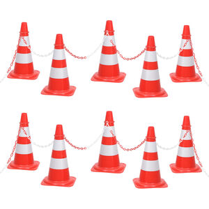 vidaXL &Sigma;&epsilon;&tau; &Kappa;ώ&nu;&omicron;&iota; &Sigma;ή&mu;&alpha;&nu;&sigma;&eta;&sigmaf; &mu;&epsilon; &Kappa;ό&kappa;&kappa;&iota;&nu;&eta; / &Lambda;&epsilon;&upsilon;&kappa;ή &Alpha;&lambda;&upsilon;&sigma;ί&delta;&alpha; 10 &Mu;έ&tau;&rho;&omega;&nu;