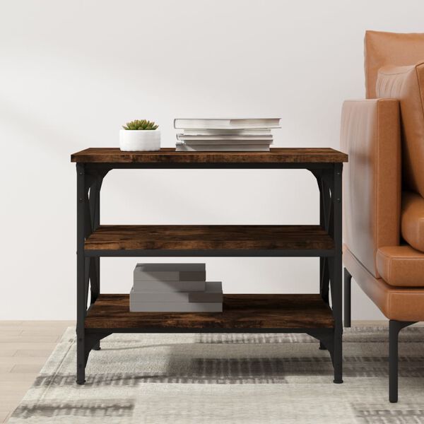 vidaXL Βοηθητικό Τραπέζι Καπνιστή Δρυς 55x38x45 εκ. Επεξεργασμένο Ξύλο