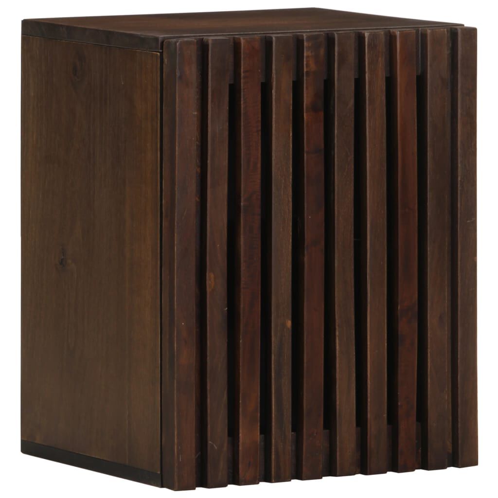 vidaXL Ντουλάπι Μπάνιου Επιτοίχιο Καφέ 38x34x48 εκ. Μασίφ Ξύλο Μάνγκο