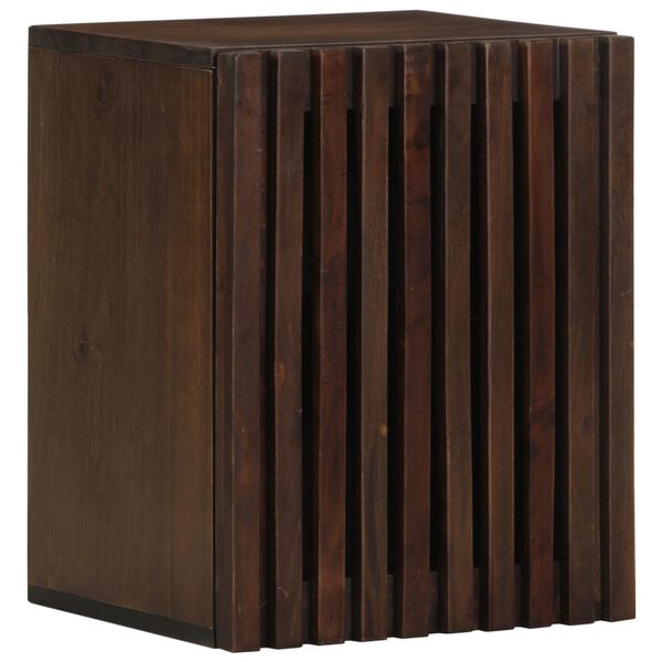 vidaXL Ντουλάπι Μπάνιου Επιτοίχιο Καφέ 38x34x48 εκ. Μασίφ Ξύλο Μάνγκο