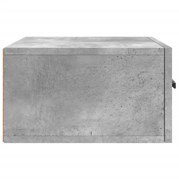vidaXL Κομοδίνο Επιτοίχιο Γκρι Σκυροδέματος 35 x 35 x 20 εκ.