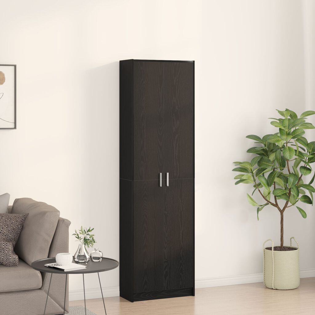 vidaXL Ντουλάπα Μαύρης Βελανιδιάς 55x25x189 cm Επεξεργασμένου Ξύλου