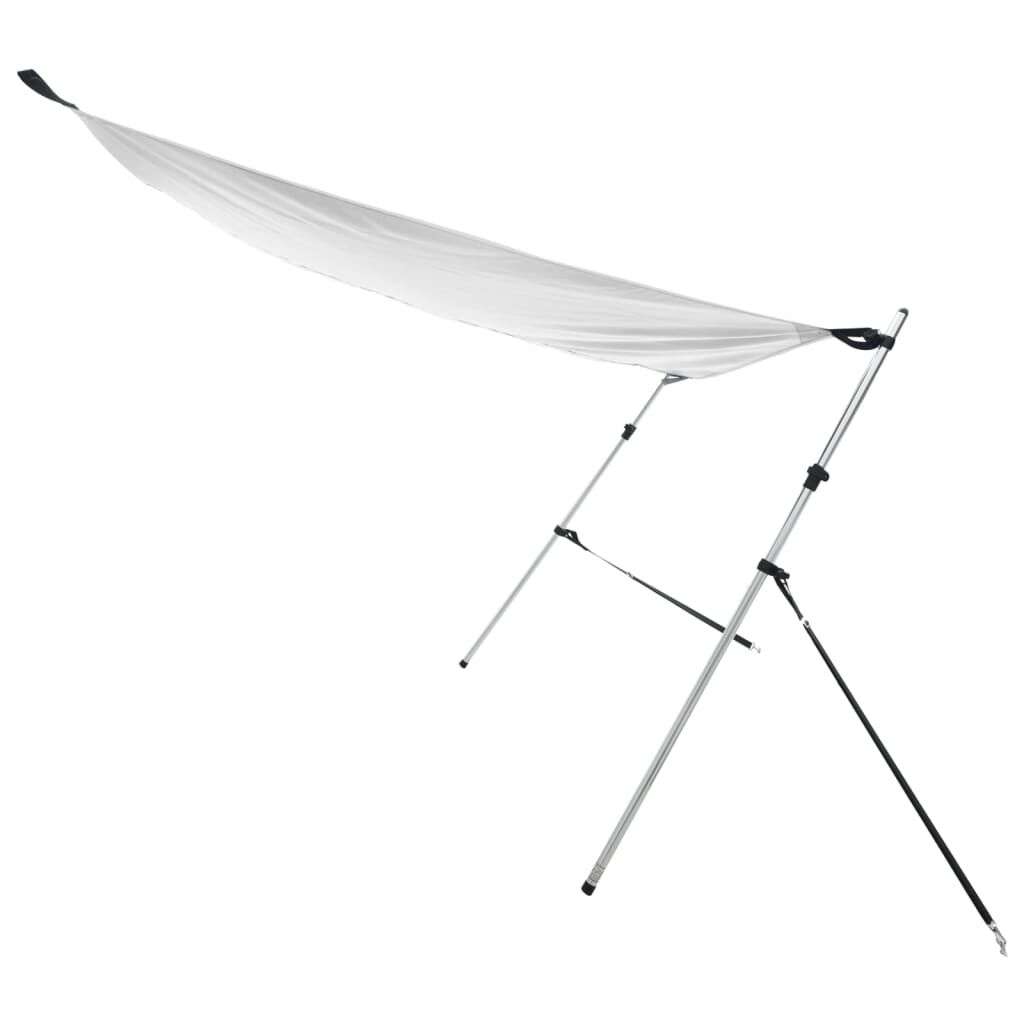 vidaXL Επέκταση Σκιάστρου Σχήμα Τ Λευκή 170x208x(115-183) εκ.