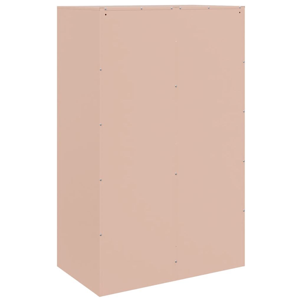vidaXL Ντουλάπι Ροζ 67x39x107 εκ. από Ατσάλι