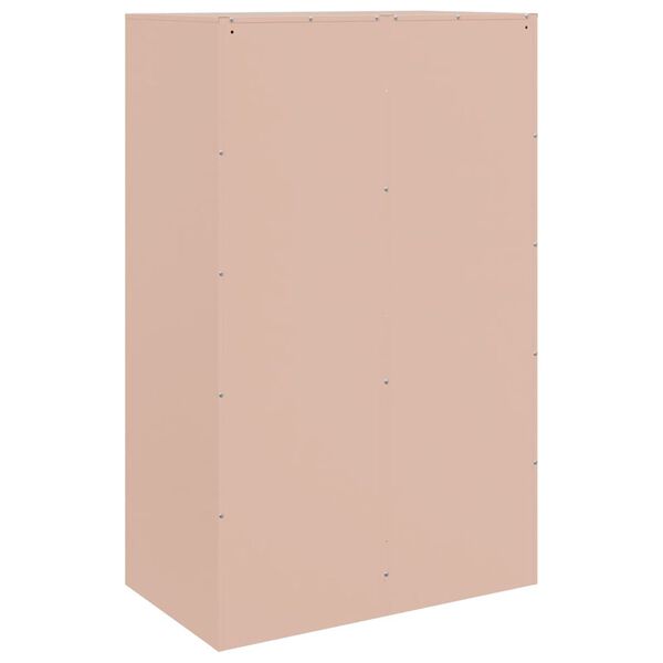 vidaXL Ντουλάπι Ροζ 67x39x107 εκ. από Ατσάλι