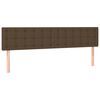 vidaXL Κρεβάτι Boxspring με Στρώμα Σκούρο Καφέ 180x200 εκ Υφασμάτινο