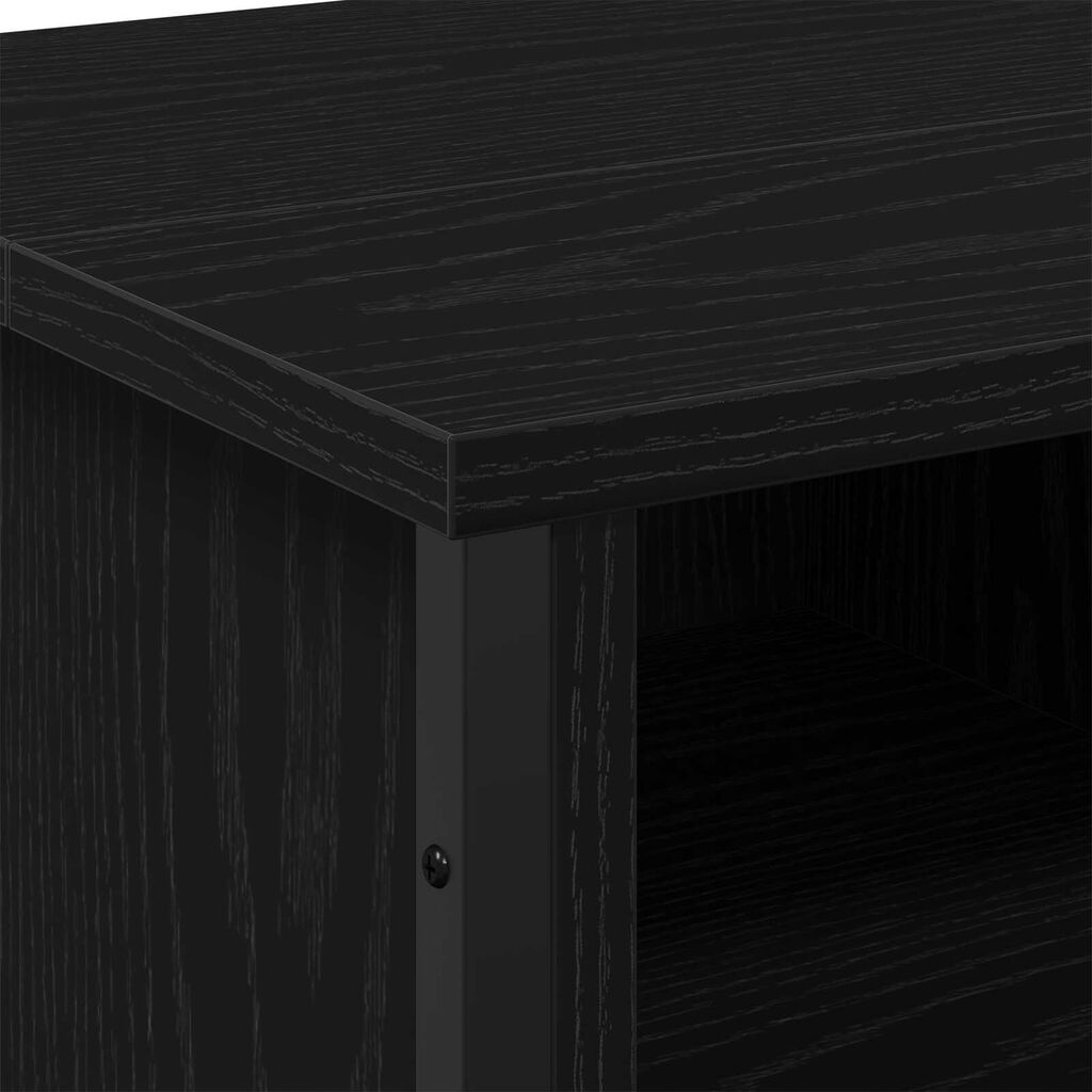 vidaXL ντουλάπα σιντριβανιού Μαύρη Δρυς 91x35x60 εκ Επεξεργασμένο Ξύλο