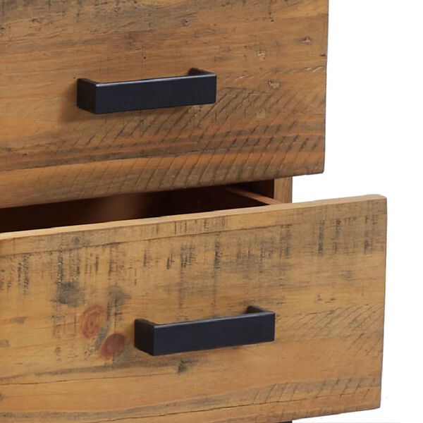 vidaXL Κομοδίνο Καφέ 36 x 30 x 45 εκ. από Μασίφ Ξύλο Πεύκου