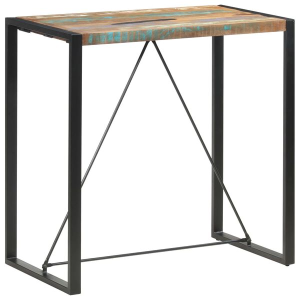 vidaXL Τραπέζι Μπαρ 110 x 60 x 110 εκ. από Μασίφ Ανακυκλωμένο Ξύλο