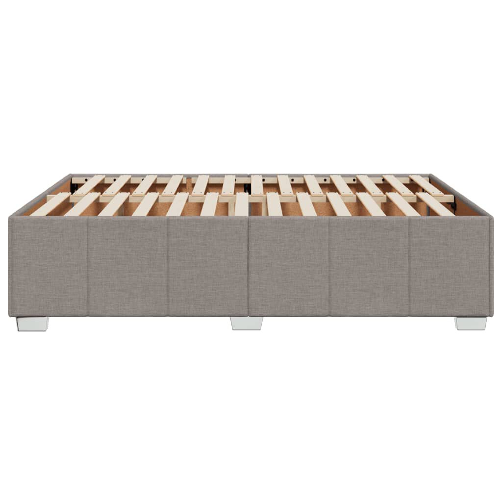 vidaXL Σκελετός Κρεβατιού Χωρίς Στρώμα Taupe 140x190 εκ. Υφασμάτινο