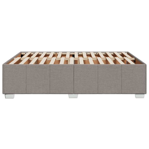 vidaXL Σκελετός Κρεβατιού Χωρίς Στρώμα Taupe 140x190 εκ. Υφασμάτινο