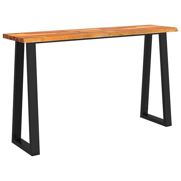 vidaXL Τραπέζι Κονσόλα με Live Edge 140x40x80 εκ. Μασίφ Ξύλο Ακακίας