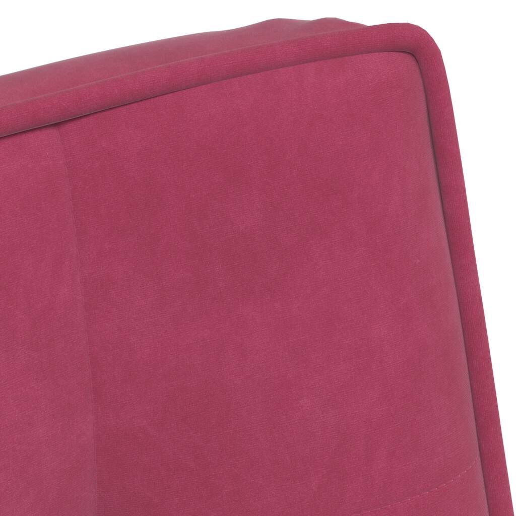 vidaXL Καρέκλα χαλάρωσης Wine Red 64x74x84 cm Velvet