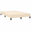 vidaXL Κρεβάτι Boxspring με Στρώμα Κρεμ 120x190 εκ. Υφασμάτινο