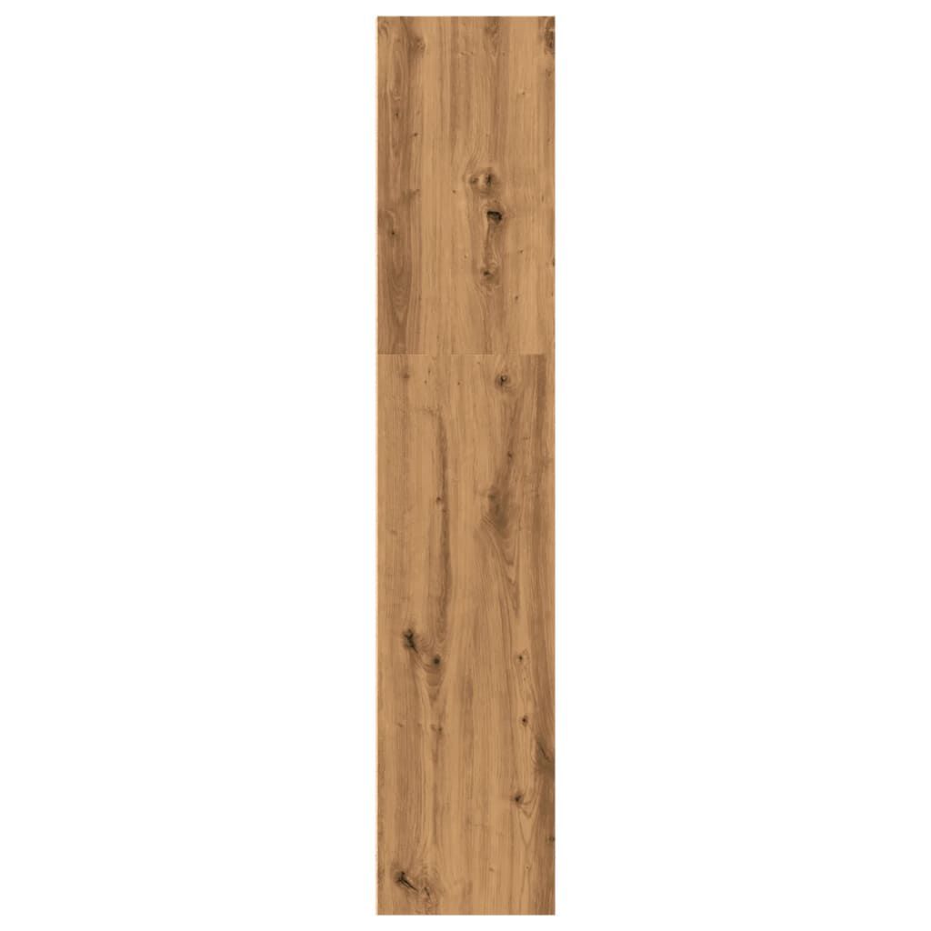 vidaXL Βιβλιοθήκη Αρτισιανή Δρυς 40x30x152 εκ. από Επεξεργασμένο Ξύλο