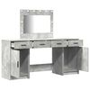 vidaXL Τραπέζι περιποίησης με συρτάρι 3 pcs Γκρι 40 x 41 x 75 εκ