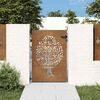 vidaXL Πύλη Κήπου με Σχέδιο Δέντρου 85 x 125 εκ. από Ατσάλι Corten