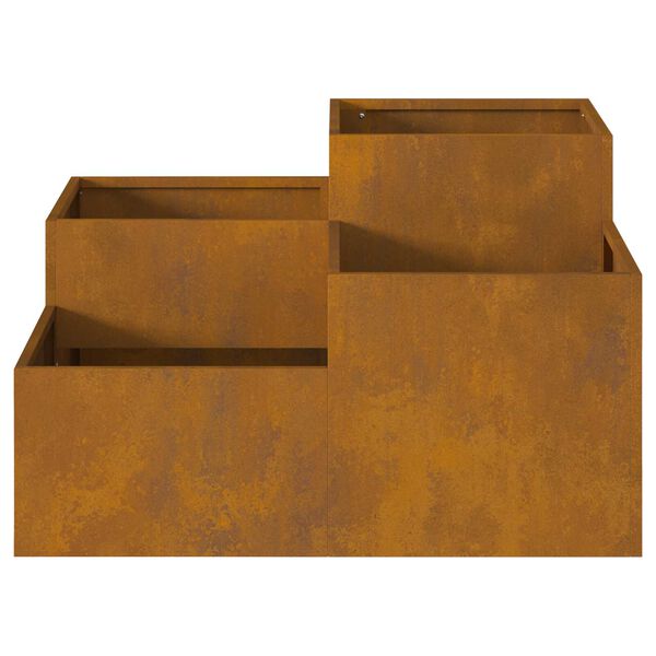 vidaXL Γλάστρα Κήπου 80x80x48 εκ. Από Ατσάλι