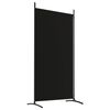 vidaXL Διαχωριστικό Δωματίου με 2 Πάνελ Μαύρο 175x180 εκ. από Ύφασμα