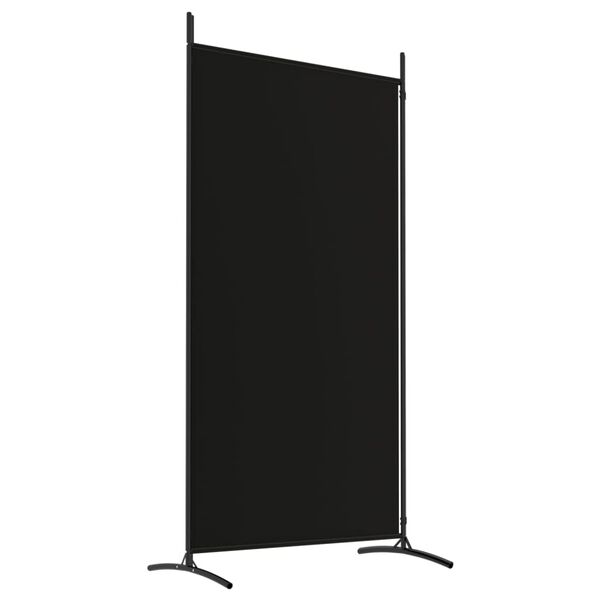 vidaXL Διαχωριστικό Δωματίου με 2 Πάνελ Μαύρο 175x180 εκ. από Ύφασμα
