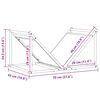 vidaXL Ράφι Καυσόξυλων Ανθρακί 70x43x34,5 εκ. Χάλυβας ψυχρής έλασης