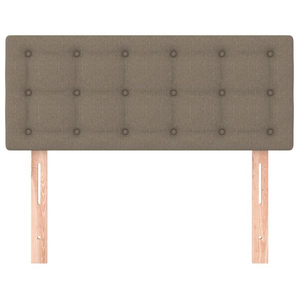 vidaXL Κεφαλάρι Κρεβατιού Taupe 100x5x78/88 εκ. Υφασμάτινο