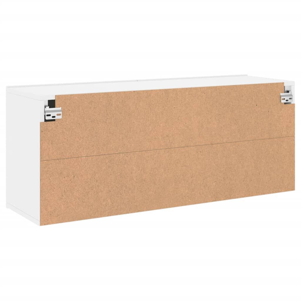 vidaXL Ντουλάπι Τοίχου Τηλεόρασης Λευκό 100 x 30 x 41 εκ.