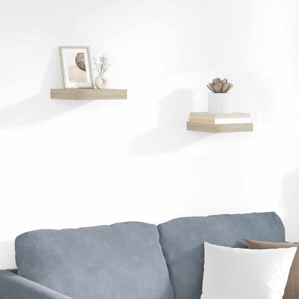 vidaXL &Rho;ά&phi;&iota;&alpha; &Tau;&omicron;ί&chi;&omicron;&upsilon; 2 &tau;&epsilon;&mu;. &Chi;&rho;ώ&mu;&alpha; &Delta;&rho;&upsilon;ό&sigmaf; 23x23,5x3,8 &epsilon;&kappa;. MDF