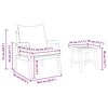 vidaXL Σετ μπιστρό 3 pcs Καφέ 45 x 45 x 38 εκ. Μασίφ ξύλο ακακίας