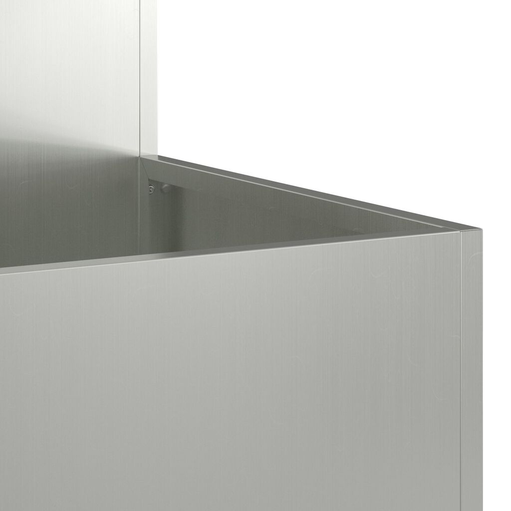 vidaXL Γλάστρα Κήπου 80x80x48 εκ Γαλβανισμένο Ατσάλι
