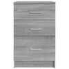 vidaXL Κομοδίνο Γκρι Sonoma 40 x 40 x 63 εκ. από Επεξεργασμένο Ξύλο