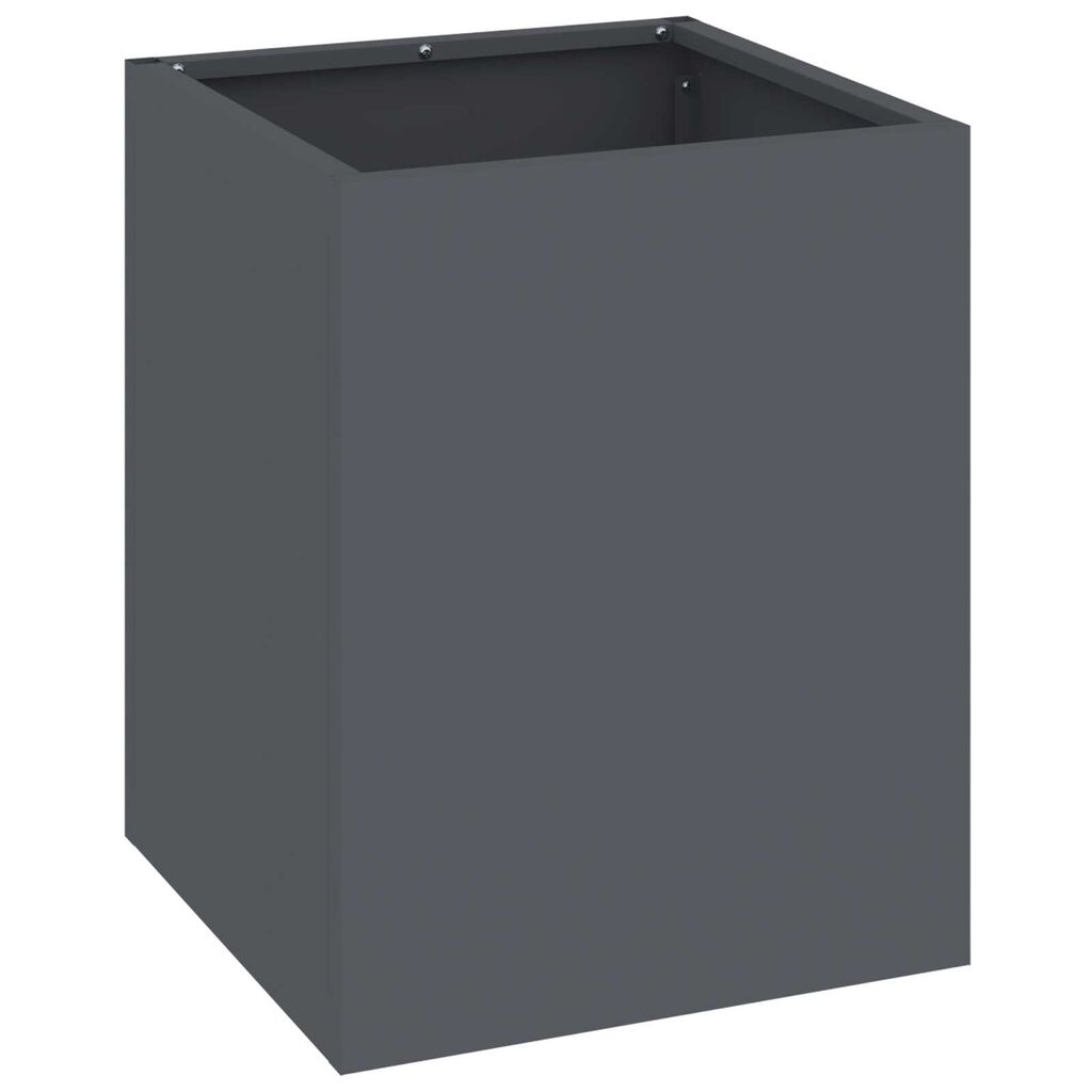 vidaXL Γλάστρα Κήπου Ανθρακί 50 x 32 x 40 εκ Κρύα έλαση από χάλυβα