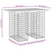 vidaXL Παγκάκι Κήπου Συρματοκιβώτιο 100x70x72εκ. Εμποτ. Ξύλο Πεύκου