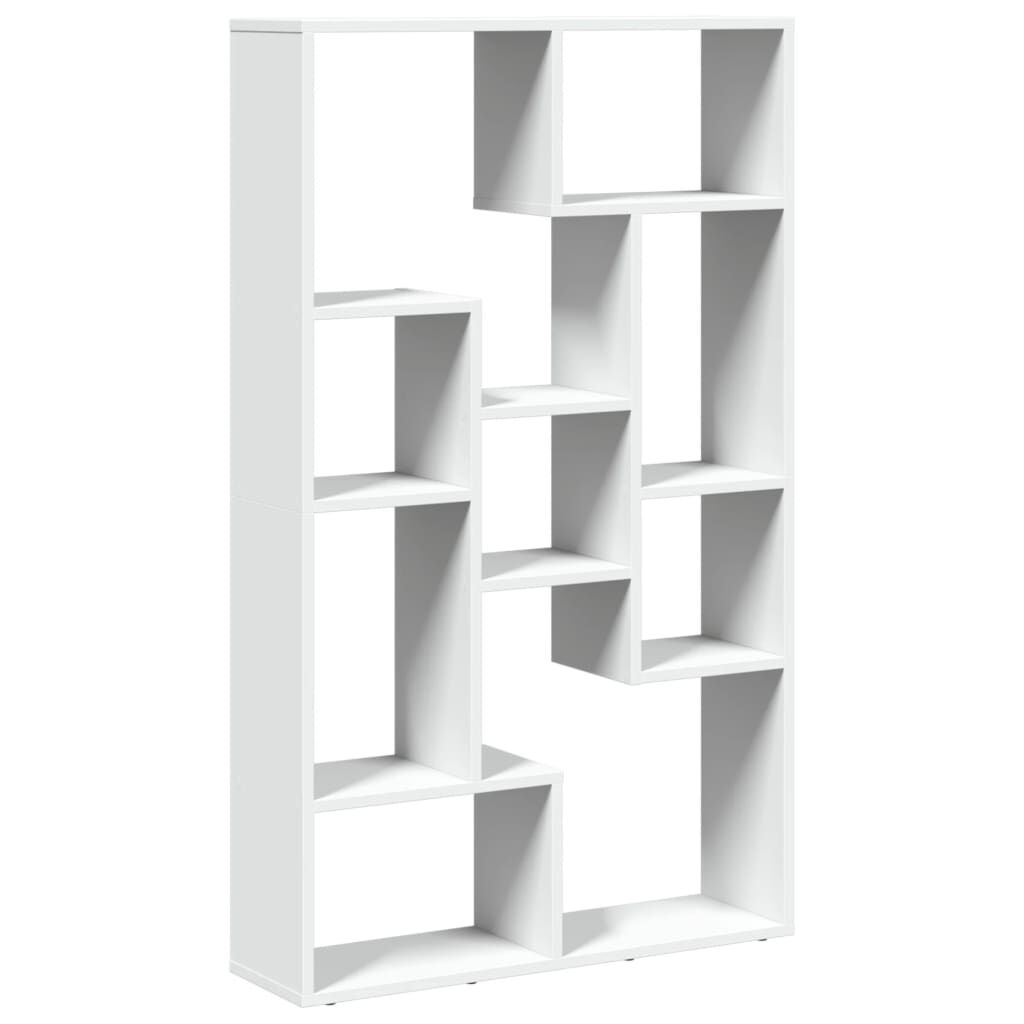 vidaXL Βιβλιοθήκη Λευκή 72x20x120 εκ. από Επεξεργασμένο Ξύλο