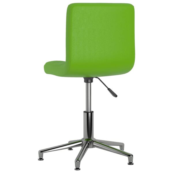 3087663 vidaXL Swivel Dining Chair Green Faux Leather (334404)