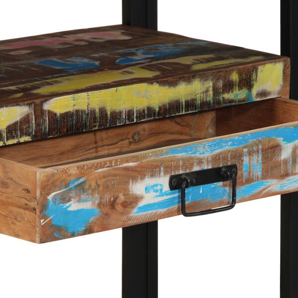 vidaXL Τραπέζια Σαλονιού Πολύχρωμο 120x33x75 εκ Μασίφ Ανακυκλωμένο Ξύλο & Μέταλλο