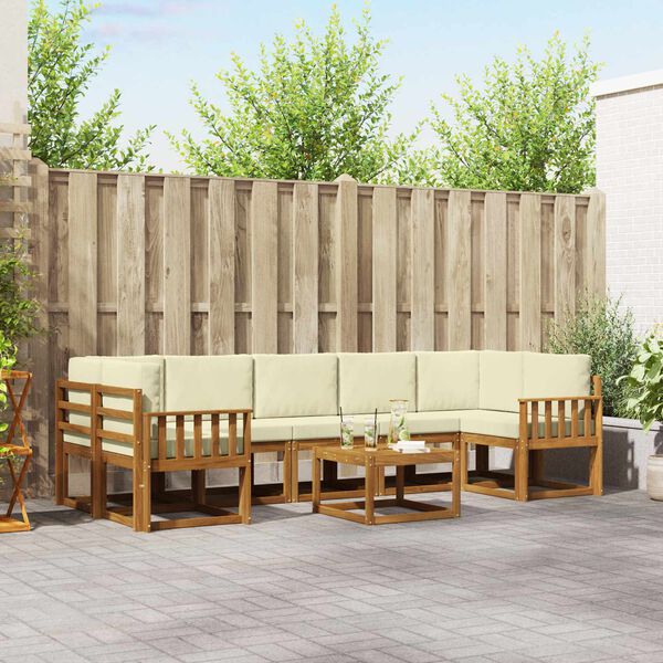 vidaXL &Sigma;&epsilon;&iota;&rho;ά &Kappa;&alpha;&nu;&alpha;&pi;έ &Epsilon;&xi;&omega;&tau;&epsilon;&rho;&iota;&kappa;&omicron;ύ &mu;&epsilon; &mu;&alpha;&xi;&iota;&lambda;ά&rho;&iota; 8 pcs &Phi;&upsilon;&sigma;&iota;&kappa;ό &kappa;&alpha;&iota; &Kappa;&rho;έ&mu;&alpha;