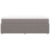 vidaXL &Kappa;&rho;&epsilon;&beta;ά&tau;&iota; Boxspring &mu;&epsilon; &Sigma;&tau;&rho;ώ&mu;&alpha; Taupe 90x200 &epsilon;&kappa;. &Upsilon;&phi;&alpha;&sigma;&mu;ά&tau;&iota;&nu;&omicron;