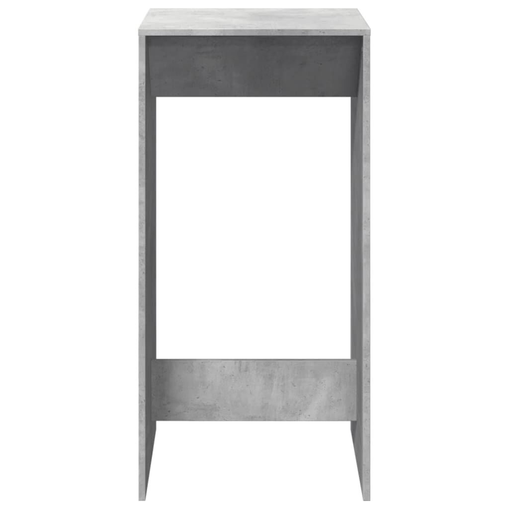 vidaXL Τραπέζι Μπαρ Γκρι Σκυροδέματος 51x50x103,5 εκ. Επεξ. Ξύλο
