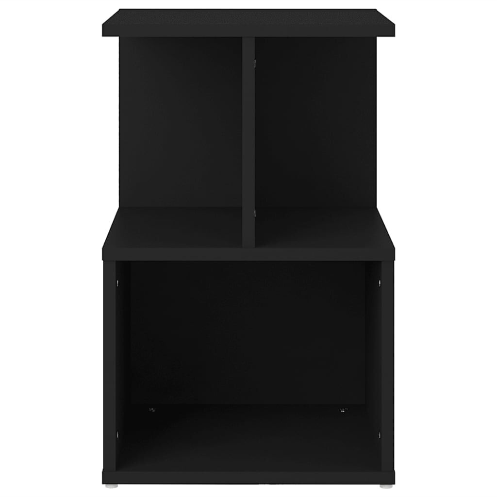 vidaXL Κομοδίνο Μαύρο 35 x 35 x 55 εκ. από Επεξ. Ξύλο