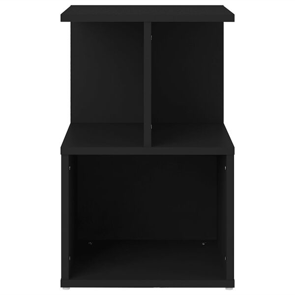 vidaXL Κομοδίνο Μαύρο 35 x 35 x 55 εκ. από Επεξ. Ξύλο