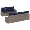 vidaXL &Sigma;&epsilon;&tau; &Kappa;&alpha;&nu;&alpha;&pi;έ &mu;&epsilon; &mu;&alpha;&xi;&iota;&lambda;ά&rho;&iota; 8 pcs &Gamma;&kappa;&rho;&iota; &kappa;&alpha;&iota; &Nu;&alpha;&upsilon;&tau;&iota;&kappa;ό &sigma;&upsilon;&nu;&theta;&epsilon;&tau;&iota;&kappa;ό &rho;&alpha;&tau;ά&nu;