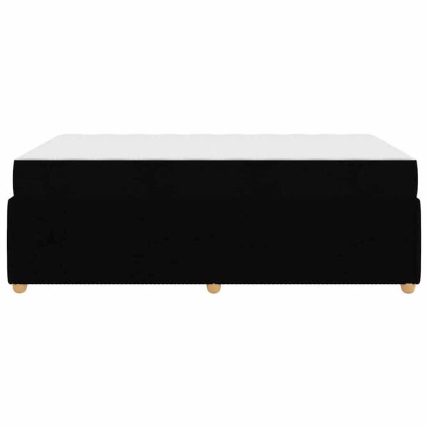 vidaXL Σκελετός κρεβατιού με στρώμα Μαύρο 120 x 200 cm ύφασμα