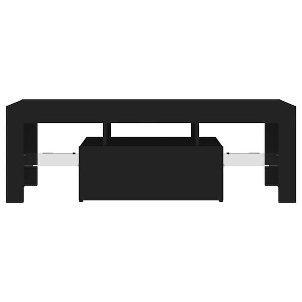 vidaXL Έπιπλο Τηλεόρασης με LED Μαύρο 120x35x40 εκ.