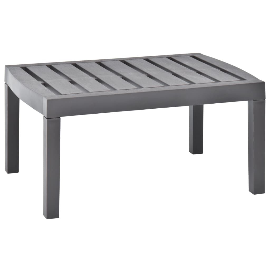 vidaXL Τραπέζι Κήπου Μόκα 78 x 55 x 38 εκ. Πλαστικό
