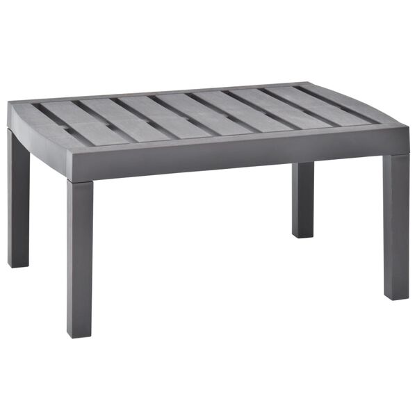 vidaXL Τραπέζι Κήπου Μόκα 78 x 55 x 38 εκ. Πλαστικό