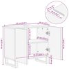 vidaXL νιπτήρας ντουλάπι μαύρο 62x33x58 cm μασίφ ξύλο Μάνγκο
