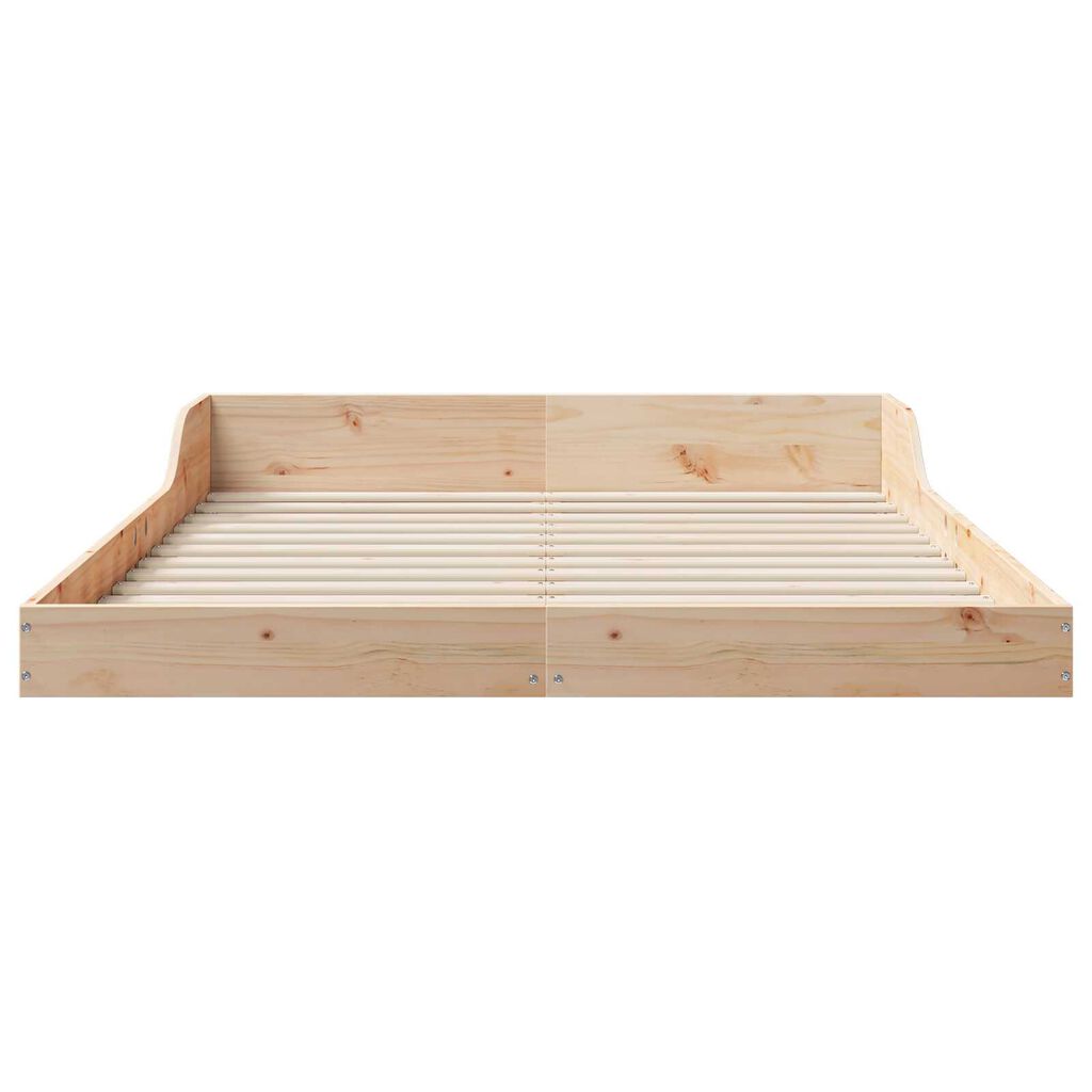 vidaXL Σκελετός Κρεβατιού Καφέ 120 x 200 cm Μασίφ ξύλο πεύκου