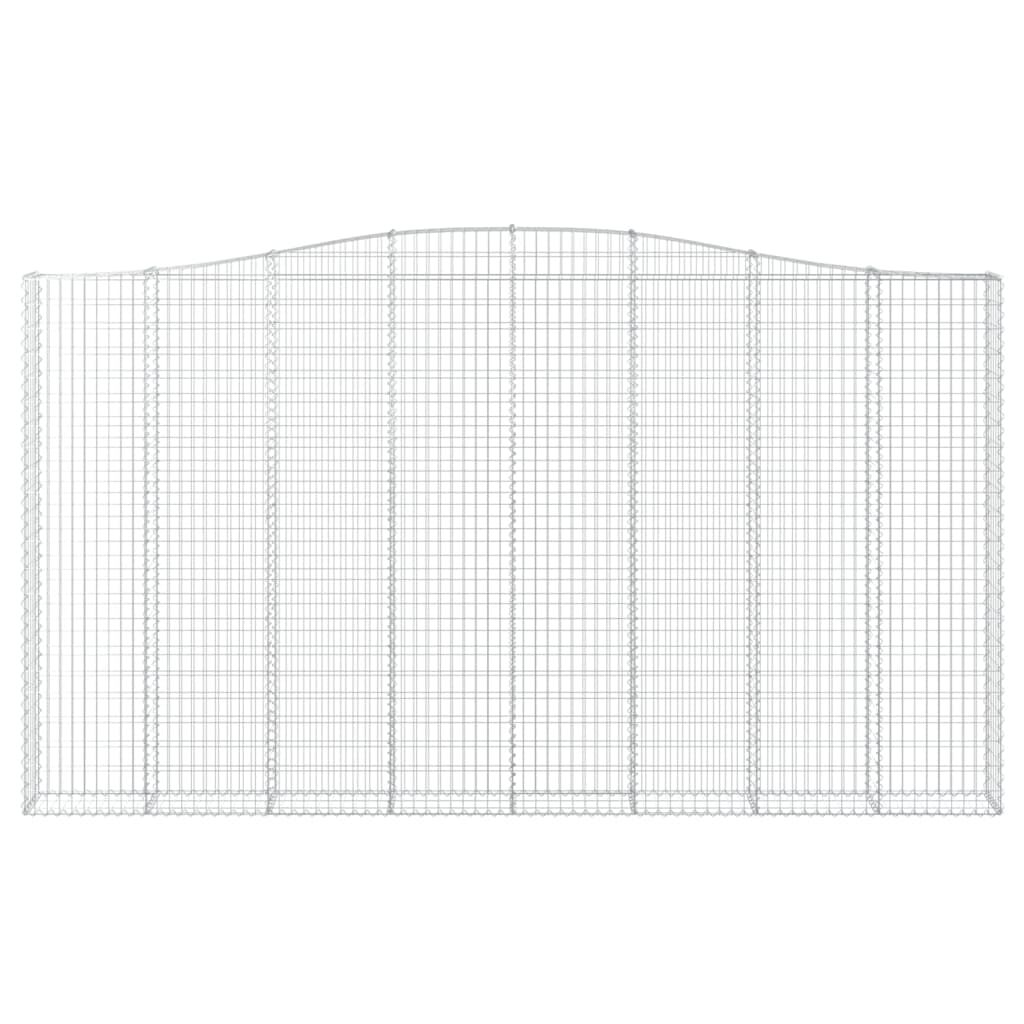 vidaXL Συρματοκιβώτια Τοξωτά 6 τεμ. 400x30x220/240 εκ. Γαλβαν. Ατσάλι