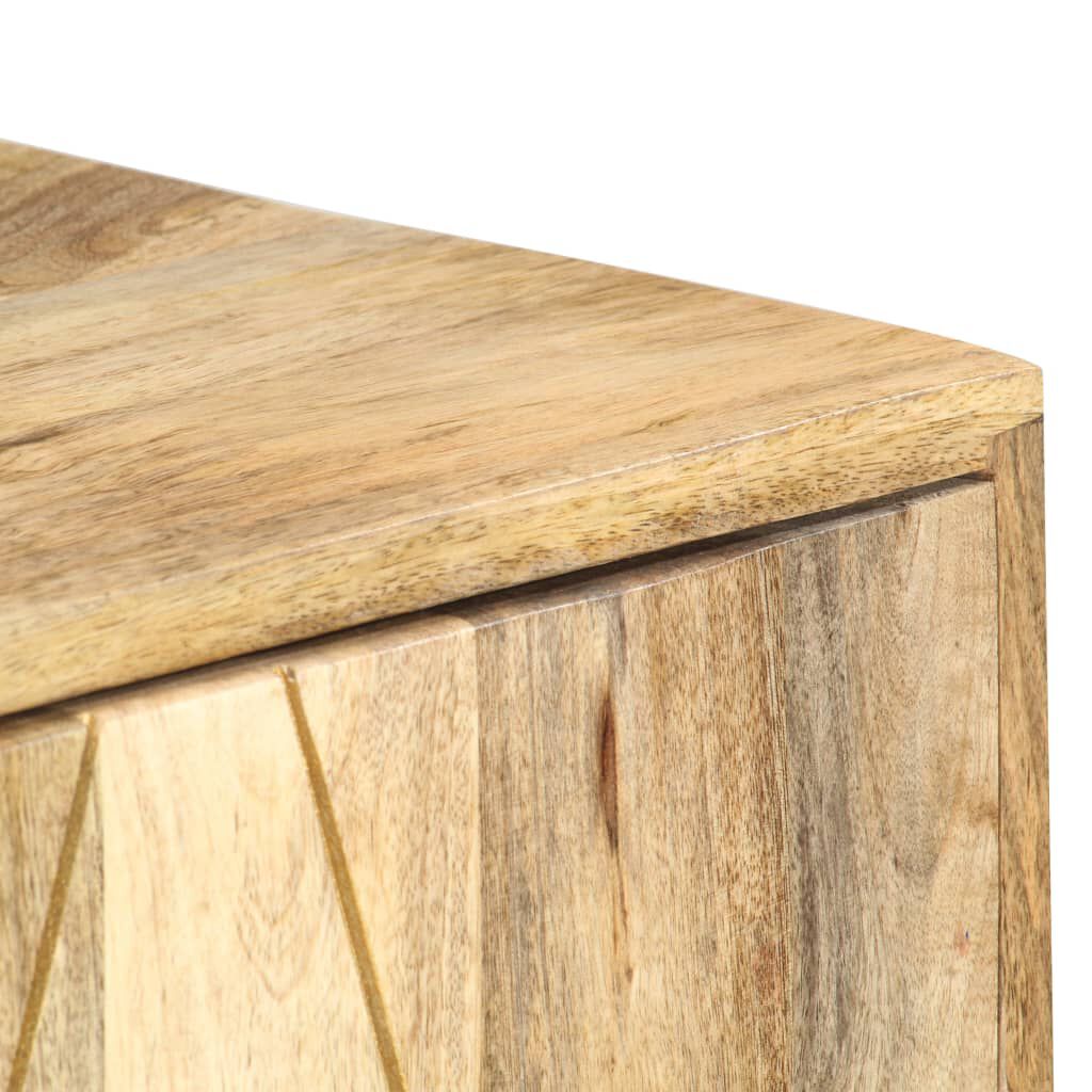 vidaXL Ντουλάπι με Συρτάρια 118 x 30 x 75 εκ. από Μασίφ Ξύλο Μάνγκο